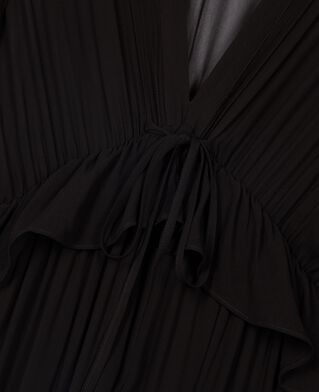 The Kooples WOMEN BLACK black ruffled maxi dress