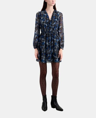 The Kooples WOMEN BLUE short printed dress