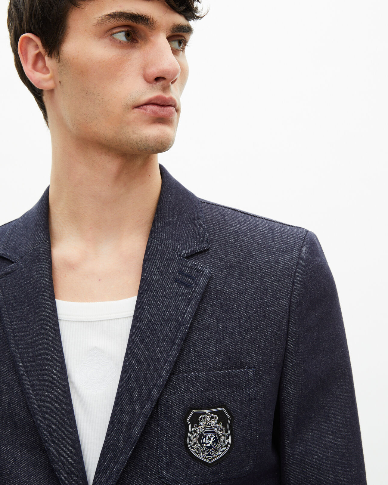 The Kooples HOMBRE NAVY chaqueta de traje azul efecto vaquero