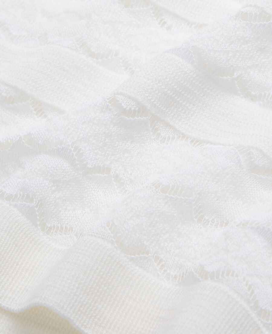 The Kooples F LIGHT BEIGE white wool sweater