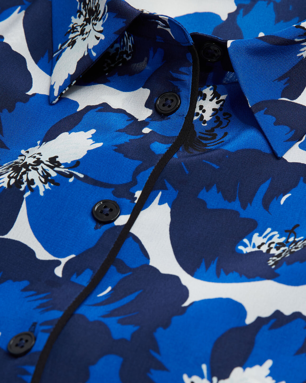 The Kooples MUJER BLUE camisa estampada seda