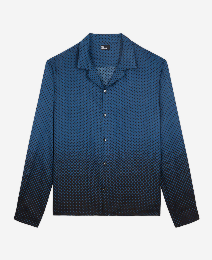 printed hawaiian collar shirt