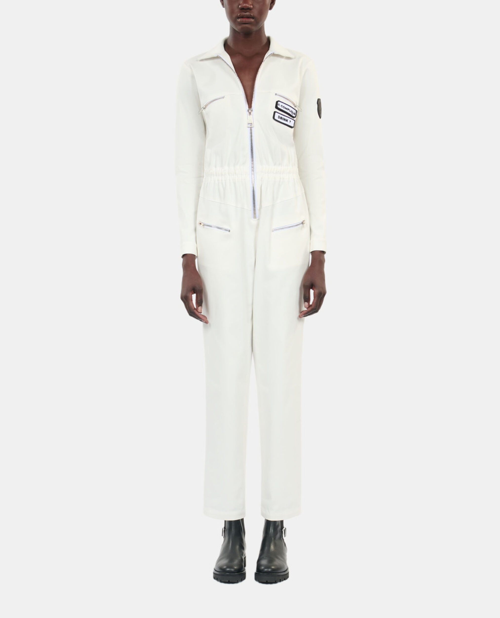 Combinaison The Kooples x Carolina Ritzler écrue en coton, ECRU, hi-res image number null
