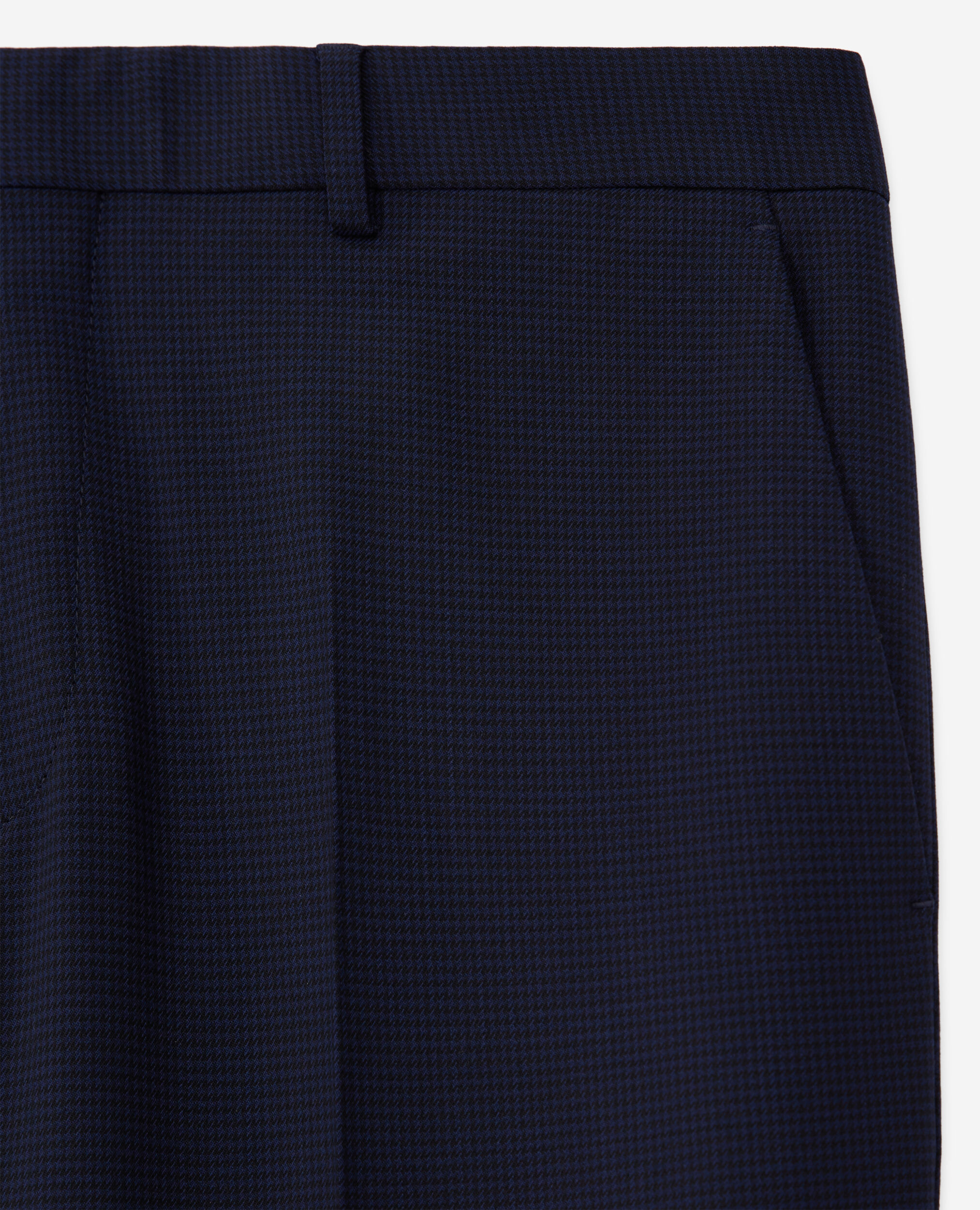 Houndstooth wool suit pants, BLACK / NAVY, hi-res image number null