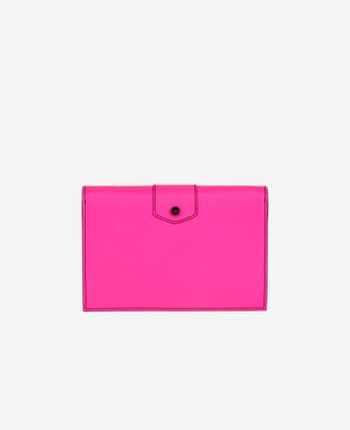 The Kooples WOMEN ELECTRIC PINK medium emily pink leather clutch bag