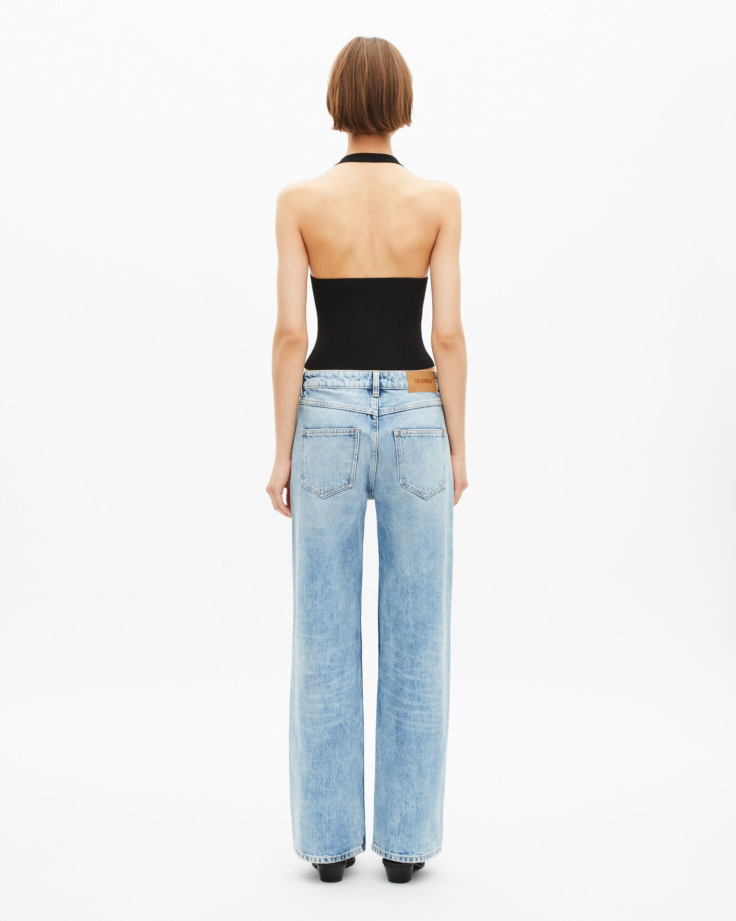 Black mesh top, BLACK, hi-res image number null
