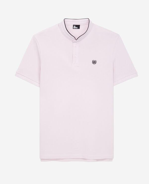 pink cotton polo t-shirt