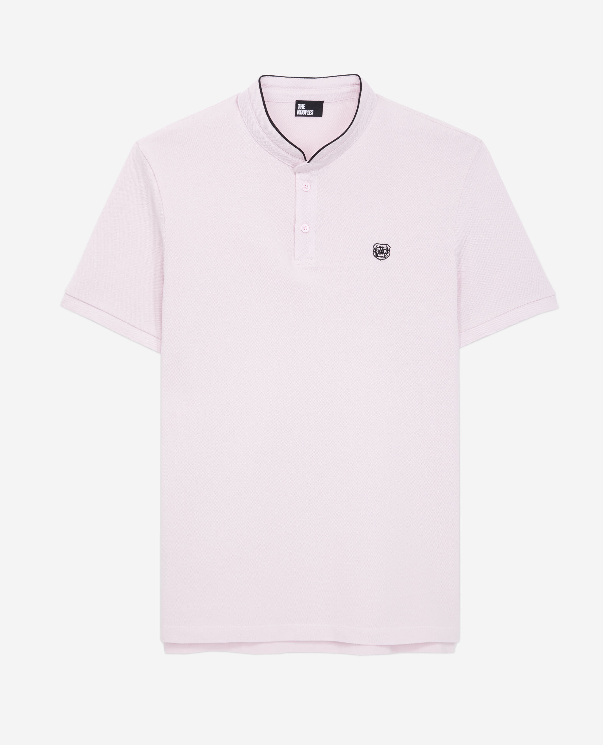 Pink cotton polo t-shirt, PALE PINK, hi-res image number null