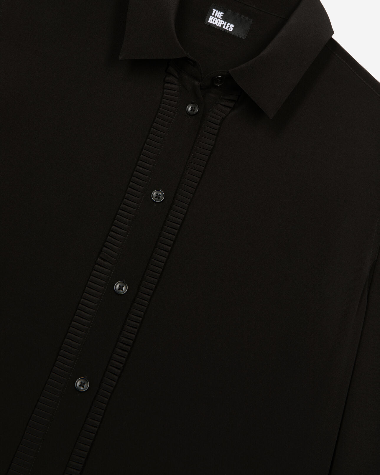 The Kooples MUJER BLACK camisa de seda negra
