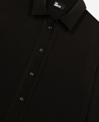 The Kooples WOMEN BLACK black silk shirt