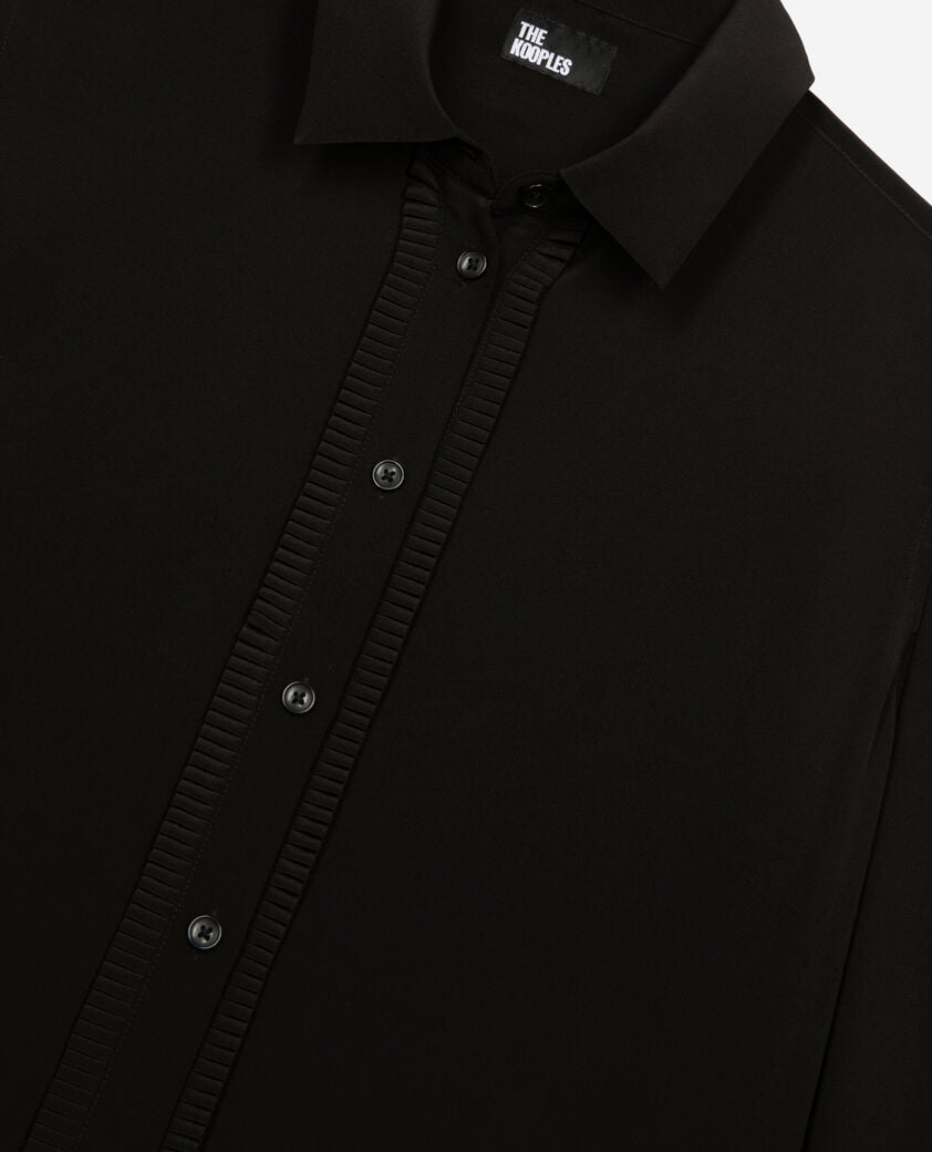 The Kooples DAMEN BLACK schwarzes seidenhemd