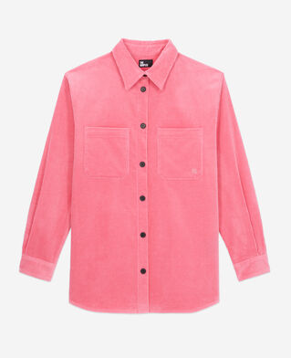 The Kooples F OLD PINK pink corduroy overshirt