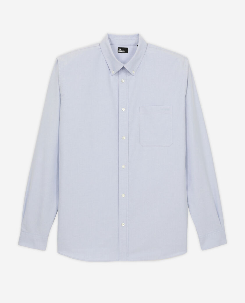 The Kooples MEN LIGHT BLUE blue cotton shirt