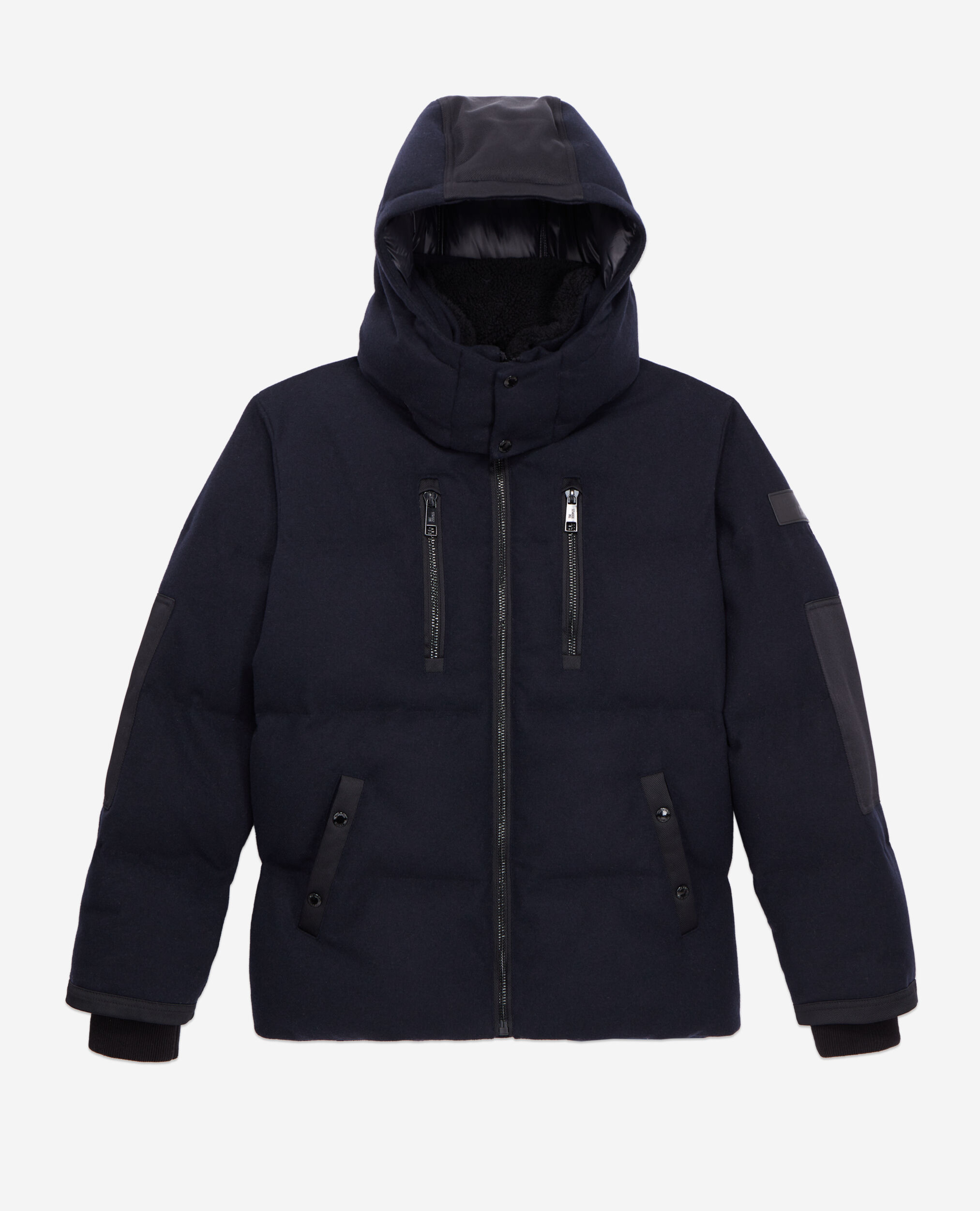 Flannel puffer clearance jacket