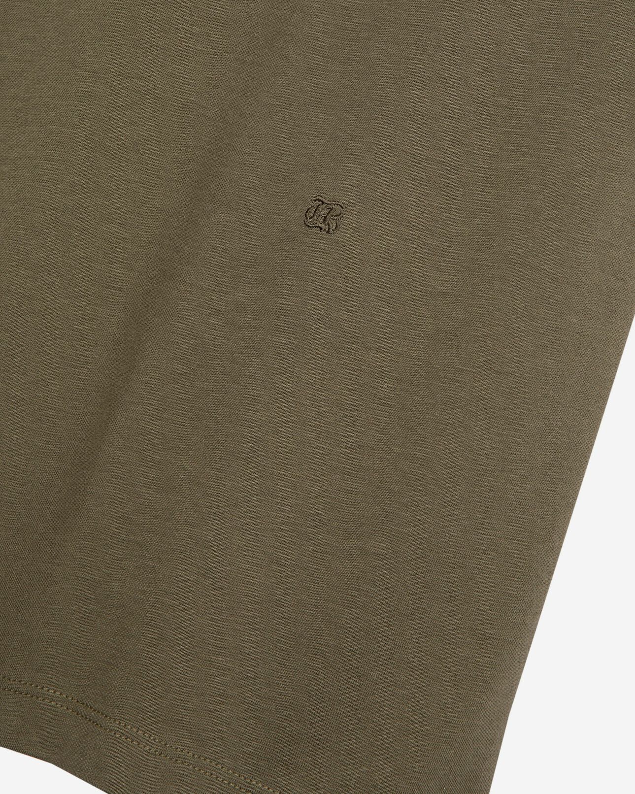 The Kooples MEN KAKI plain khaki t-shirt