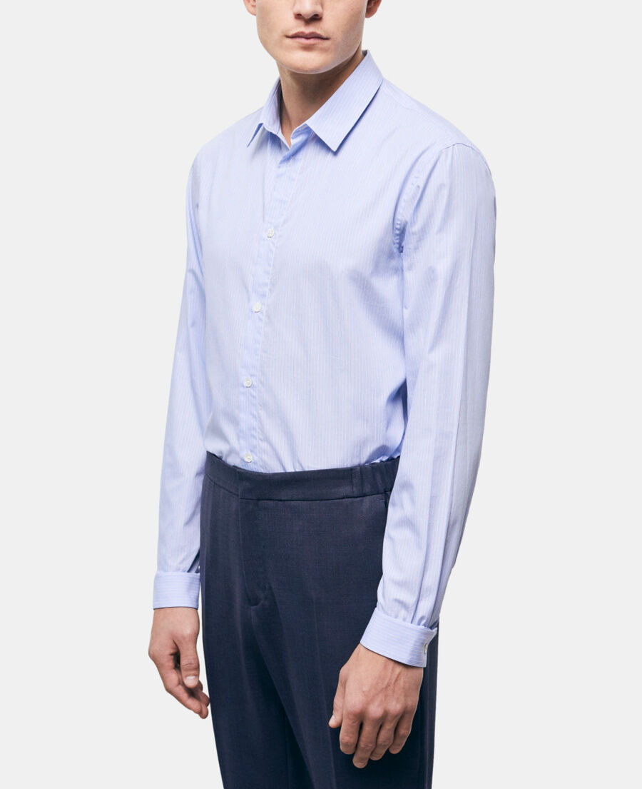 chemise col classique à rayures