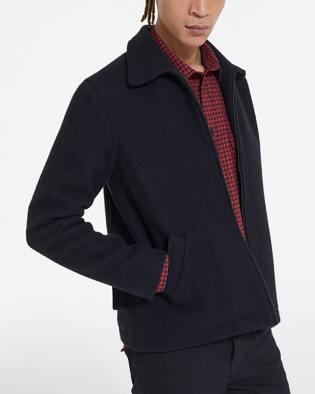 The Kooples MEN BLACK black wool jacket