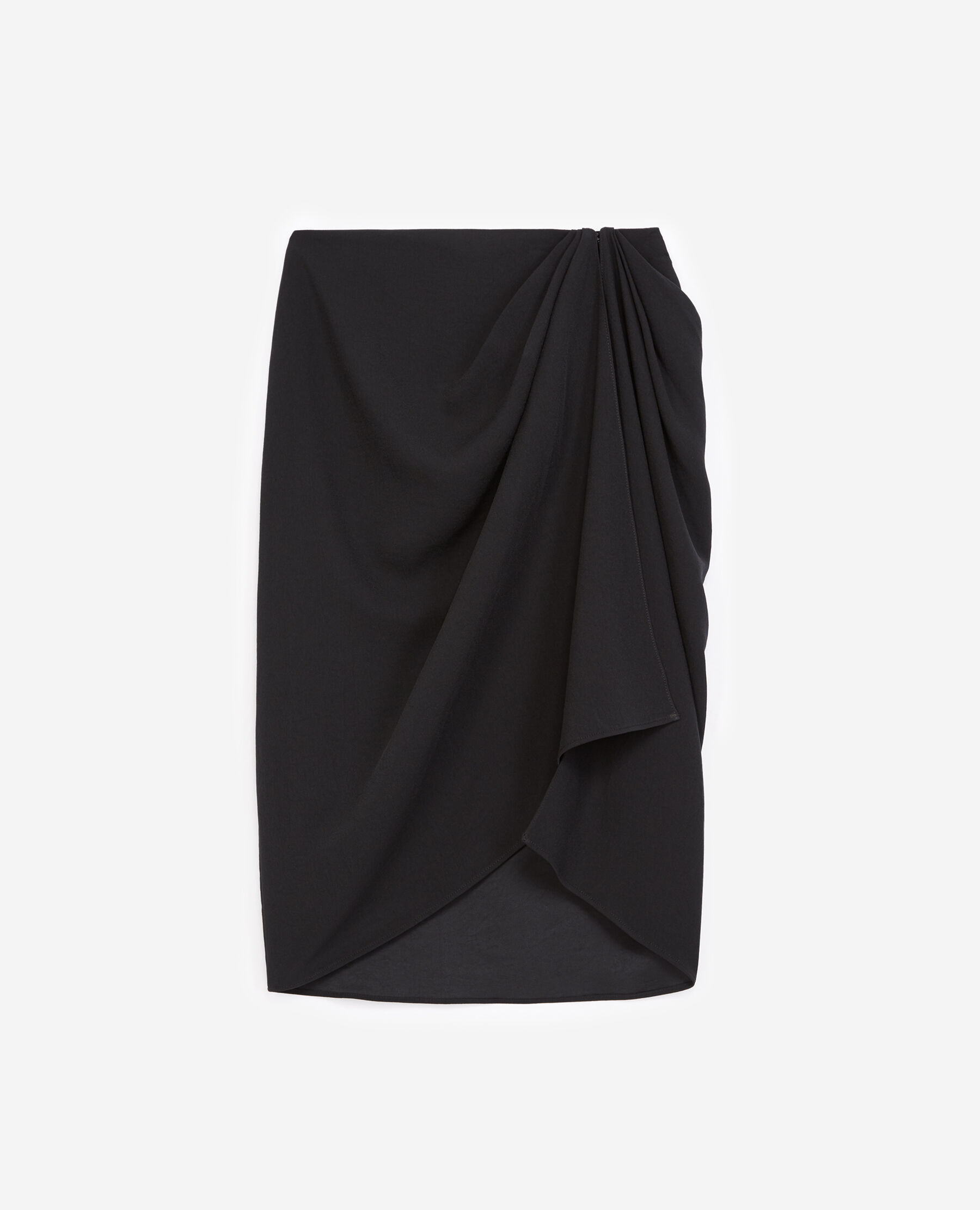 Jupe portefeuille sale satin