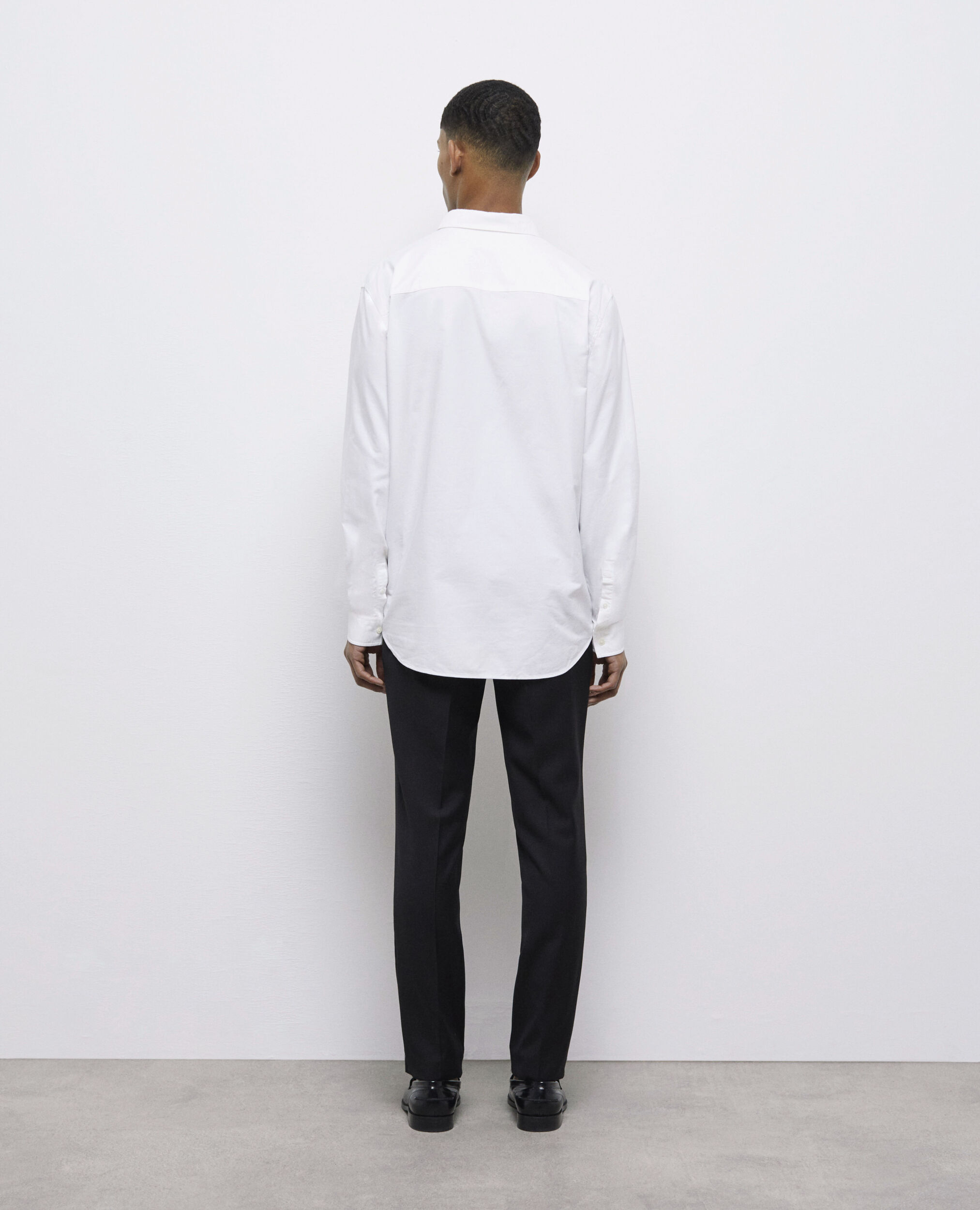 Camisa blanca de algodón, WHITE, hi-res image number null