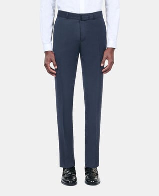 The Kooples MEN NAVY navy blue wool suit trousers