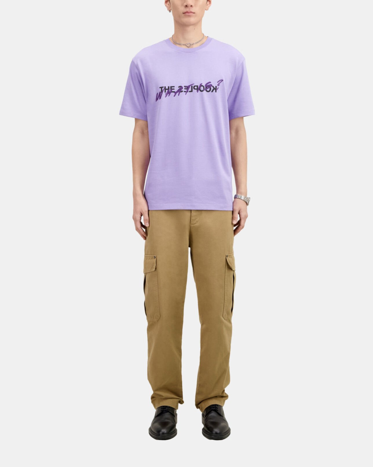 The Kooples HOMME LIGHT PURPLE t-shirt what is mauve