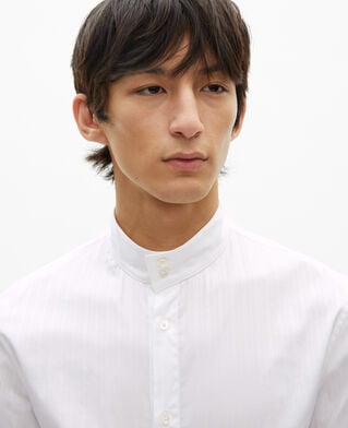 The Kooples HERREN WHITE weiß gestreiftes formelles hemd