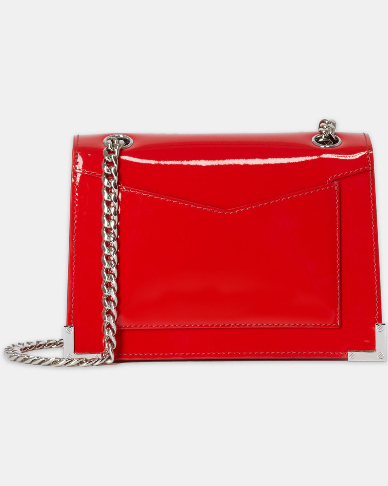 The Kooples FEMME RED sac emily small en cuir rouge