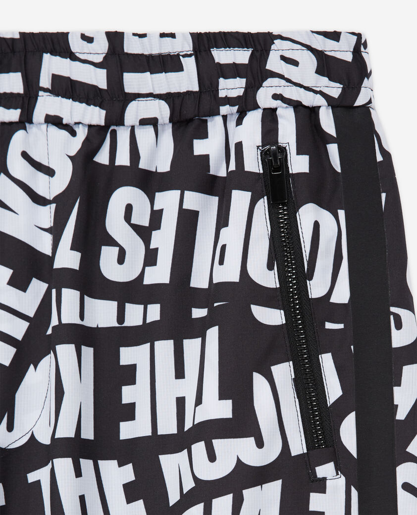 The Kooples HERREN BLACK / WHITE jogginghose mit logo-tape