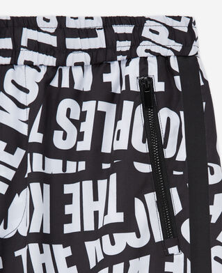 The Kooples HERREN BLACK / WHITE jogginghose mit logo-tape