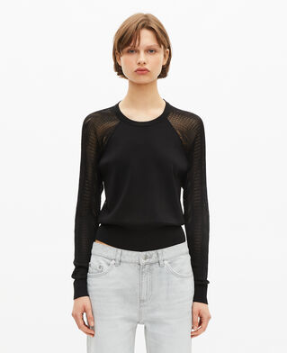 The Kooples DAMEN BLACK schwarzer pullover