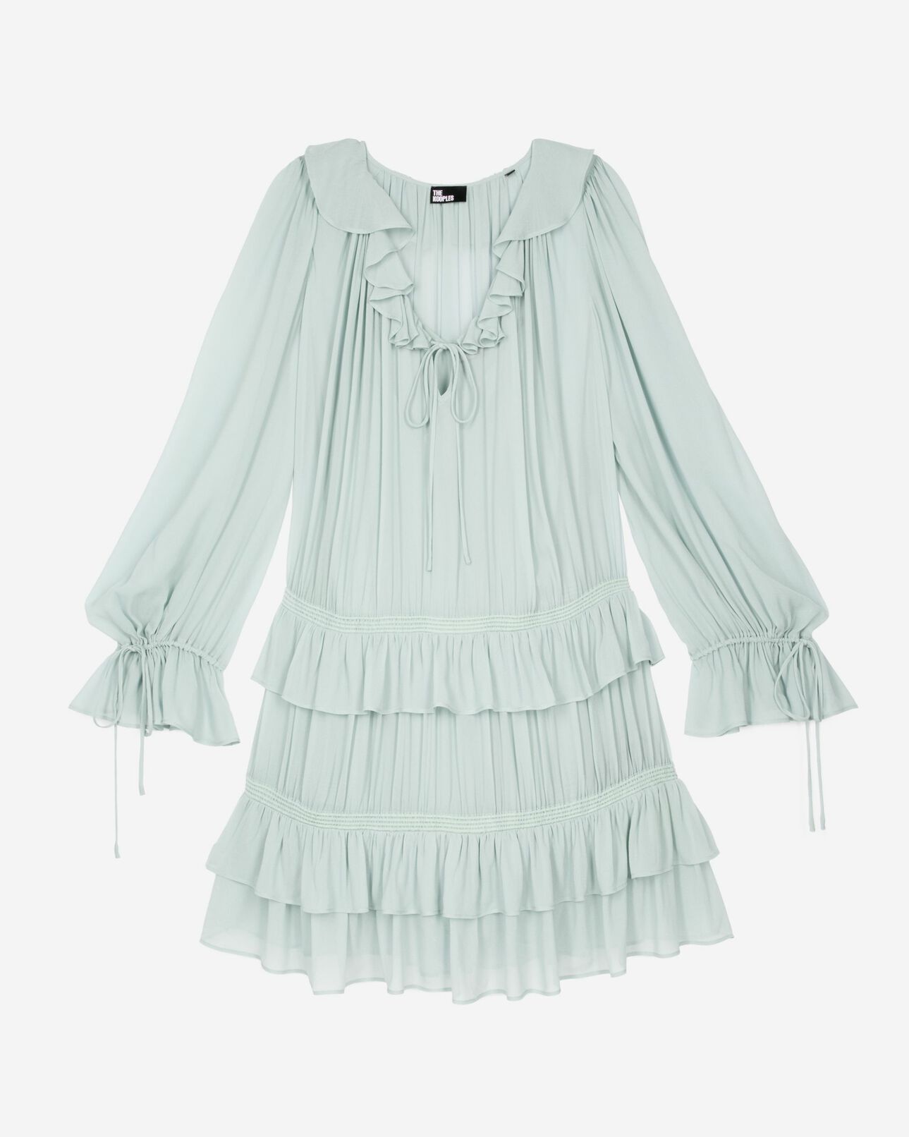 The Kooples FEMME BLUE/GREEN robe courte bleu