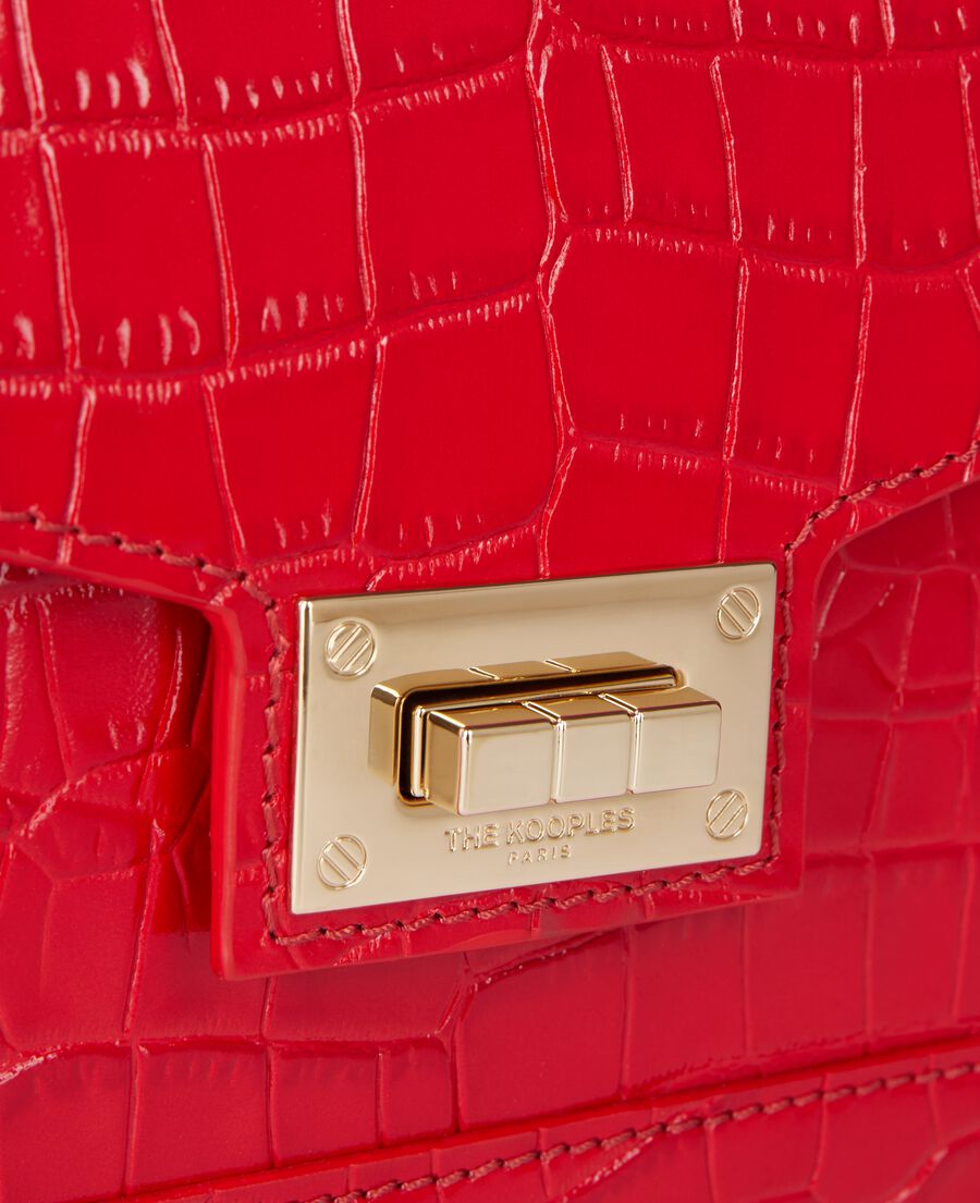 The Kooples F RED small emily bag in red leather