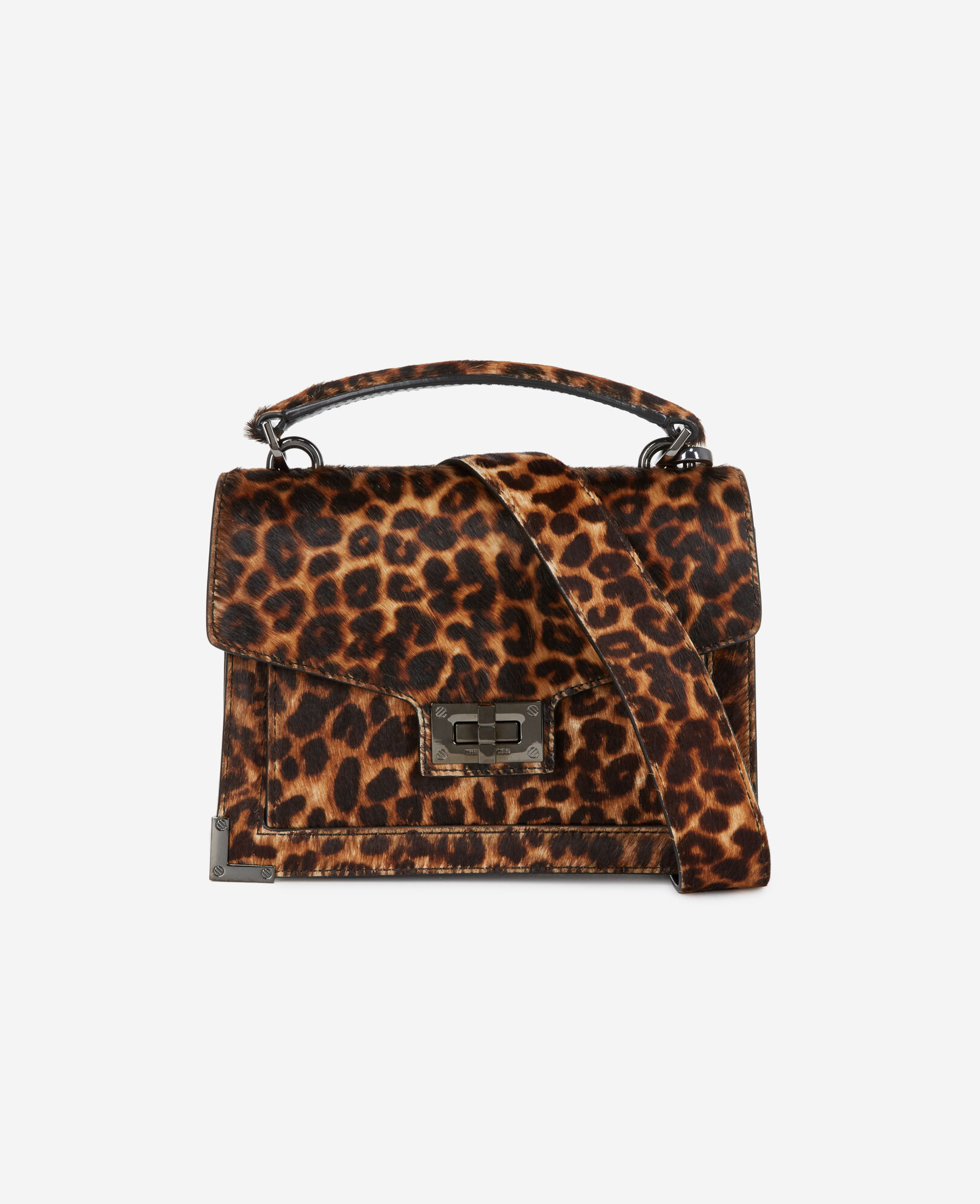 The Kooples FEMME LEOPARD sac emily small en cuir léopard