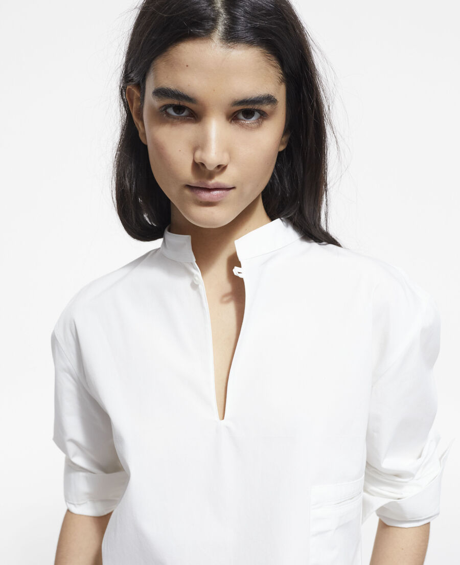 White cotton shirt | The Kooples - US