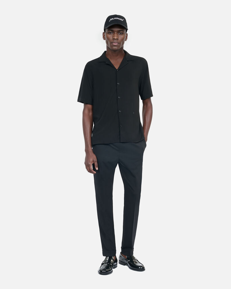 The Kooples HOMME BLACK chemise manches courtes noire
