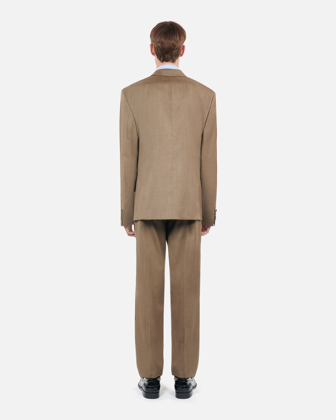 The Kooples MEN BROWN light brown wool suit jacket