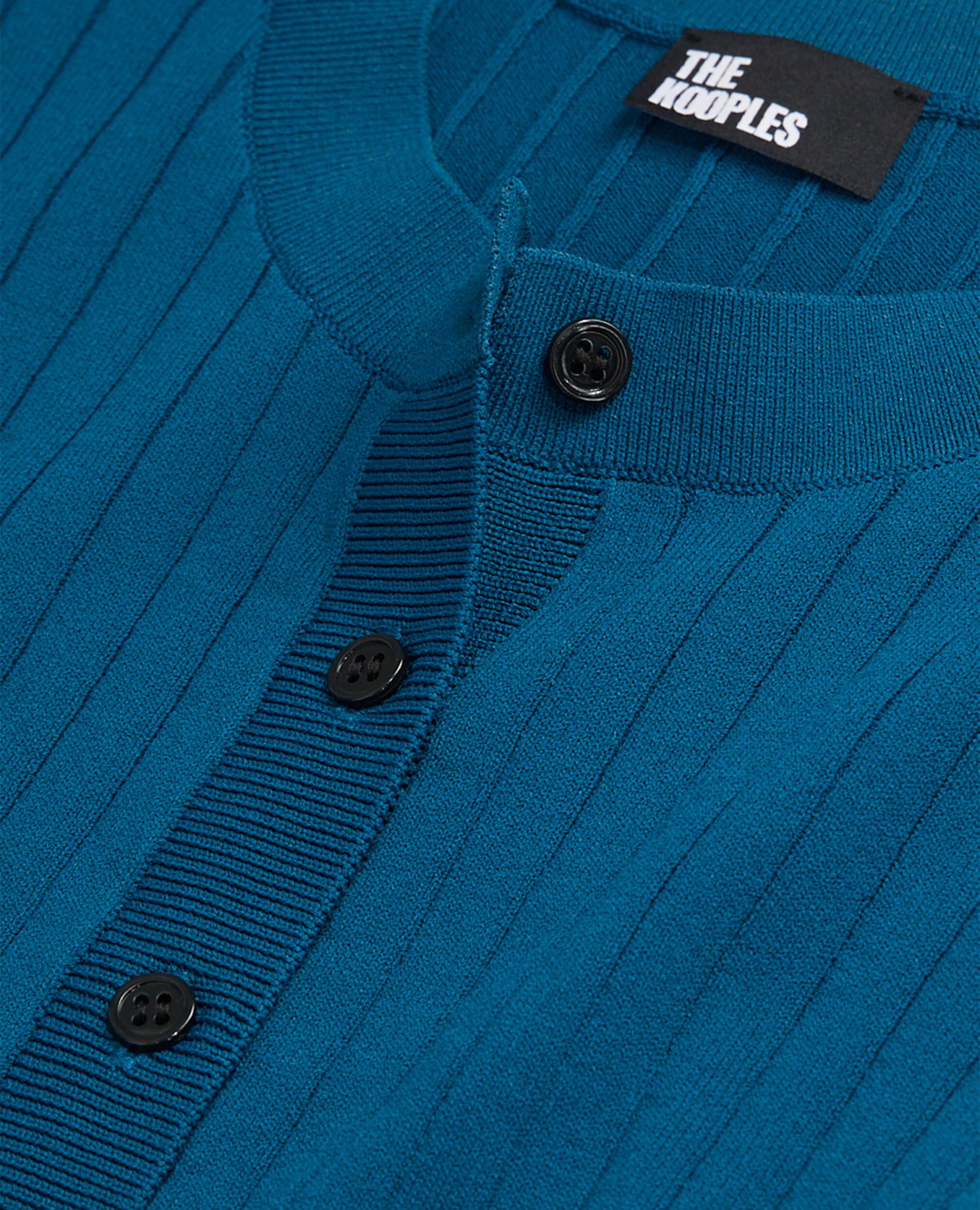 Kurzer, blauer Cardigan mit gerippter Textur, MEDIUM BLUE, hi-res image number null