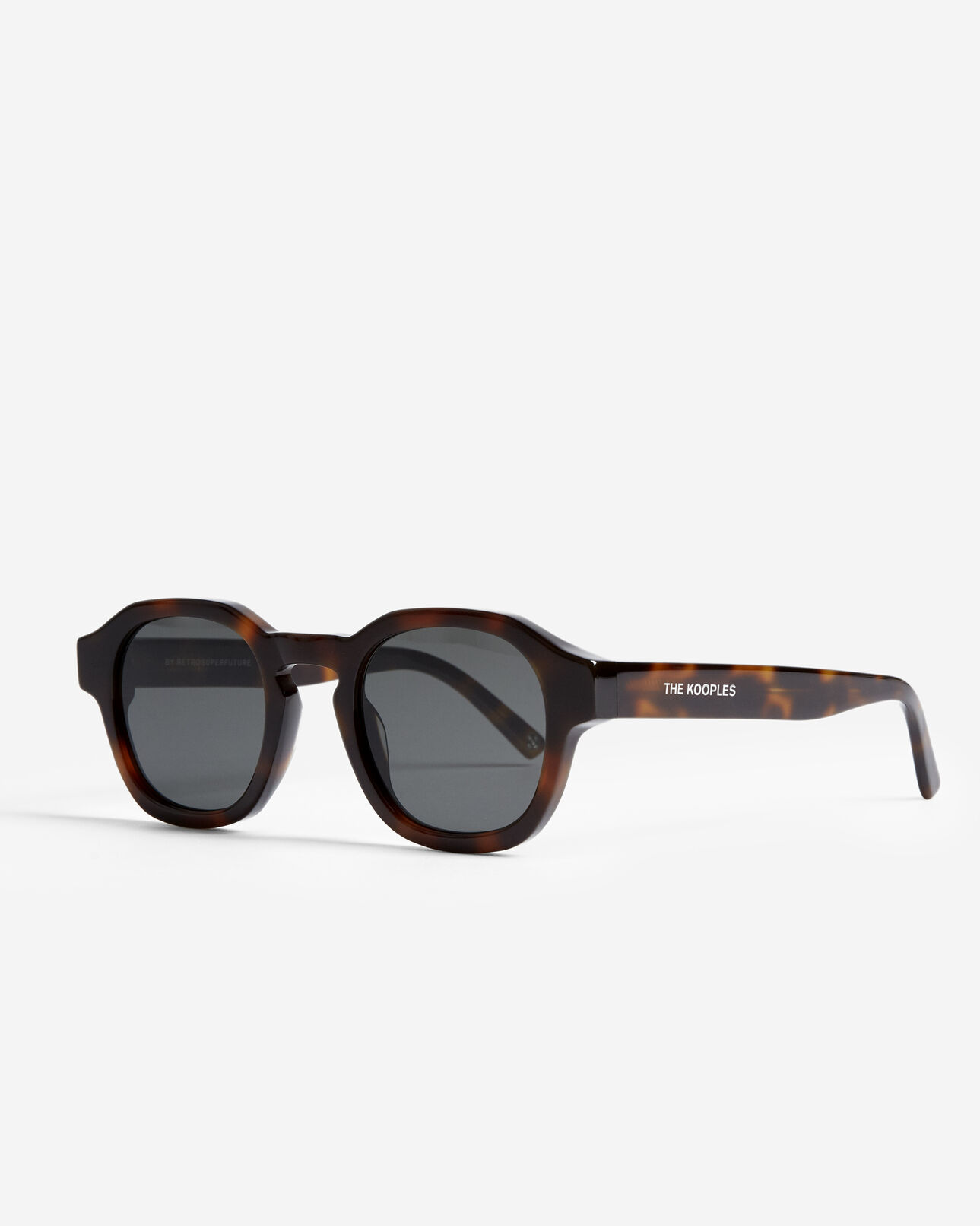 The Kooples WOMEN BROWN brown tortoiseshell sunglasses