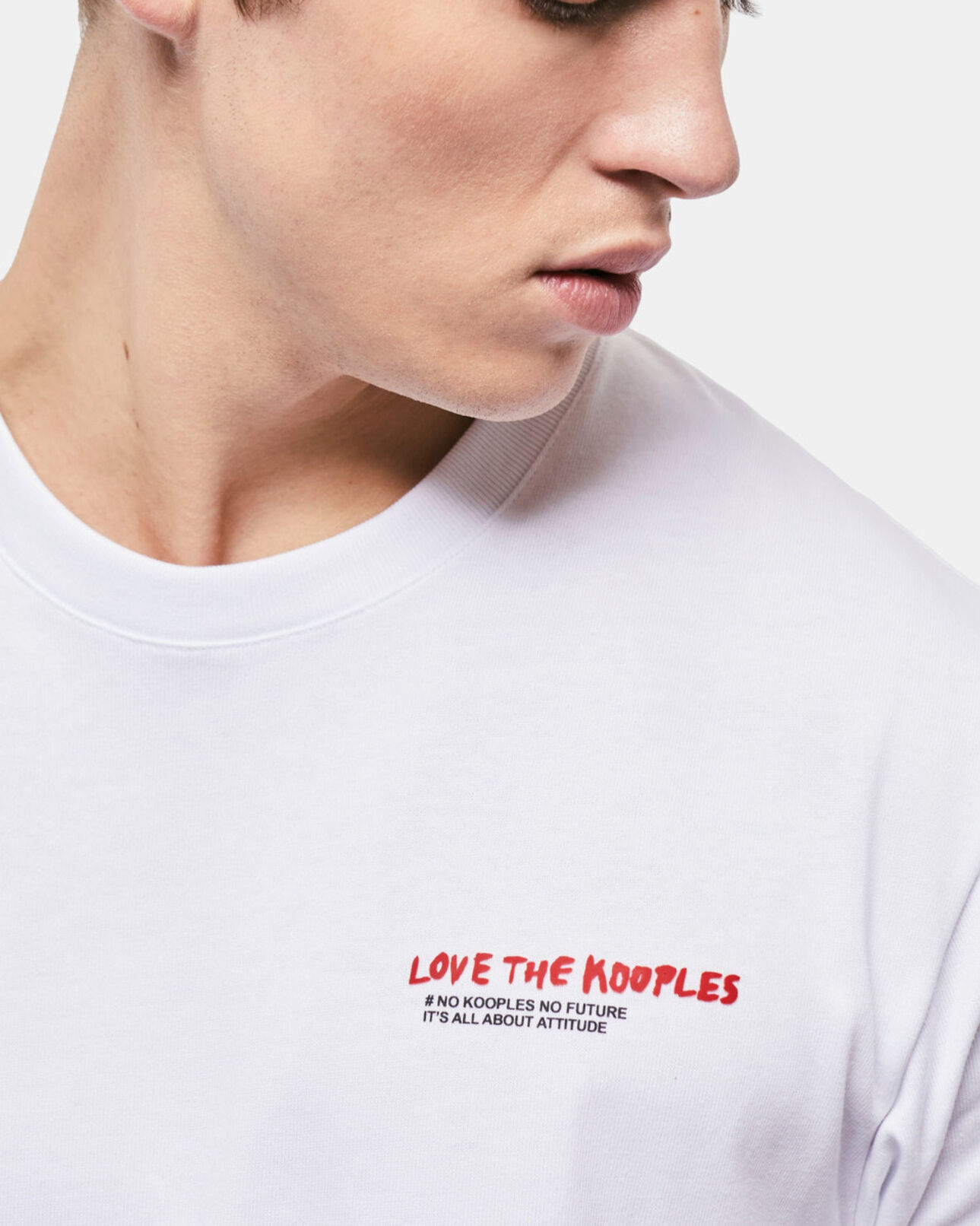 The Kooples HOMME WHITE t-shirt homme i love kooples blanc