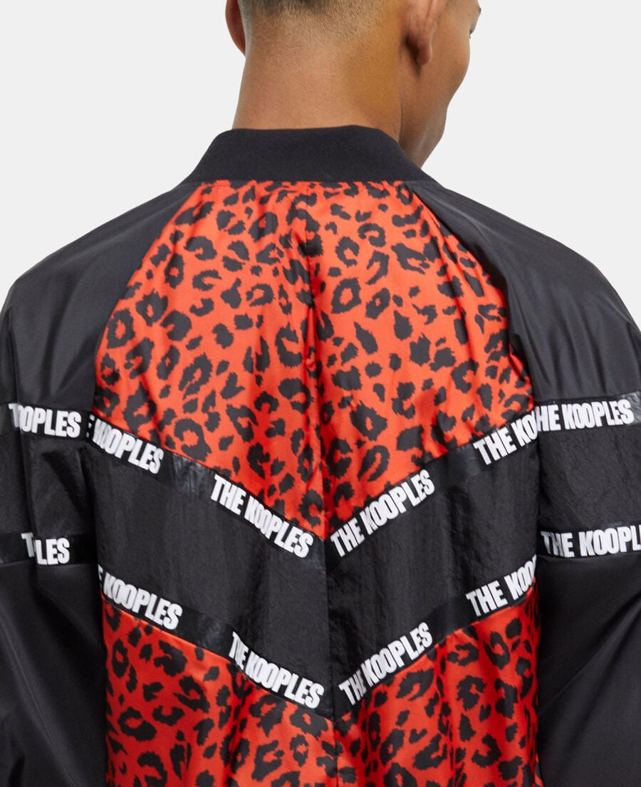 The Kooples H MULTICOLOR two-tone jacket with logo bands
