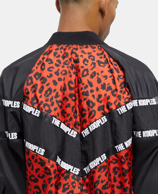 The Kooples H MULTICOLOR two-tone jacket with logo bands