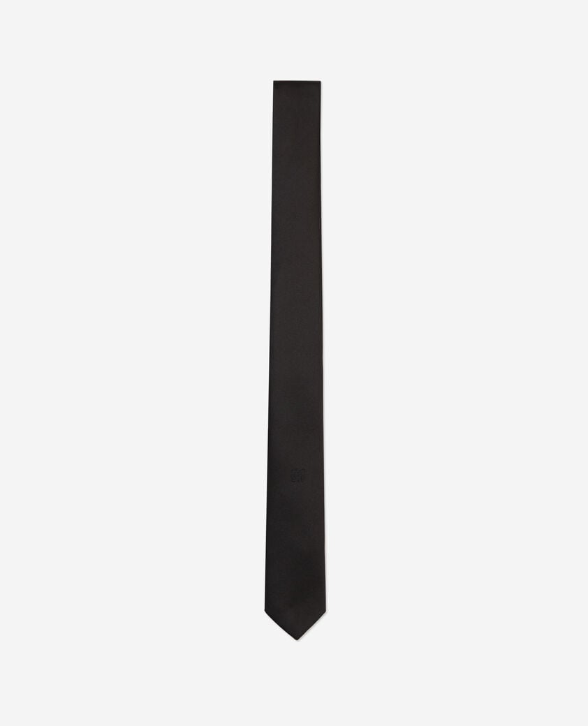 The Kooples MEN BLACK black silk tie