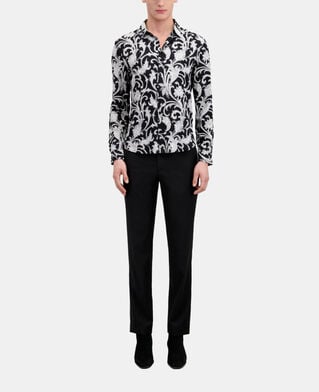 The Kooples MEN BLACK WHITE printed shirt