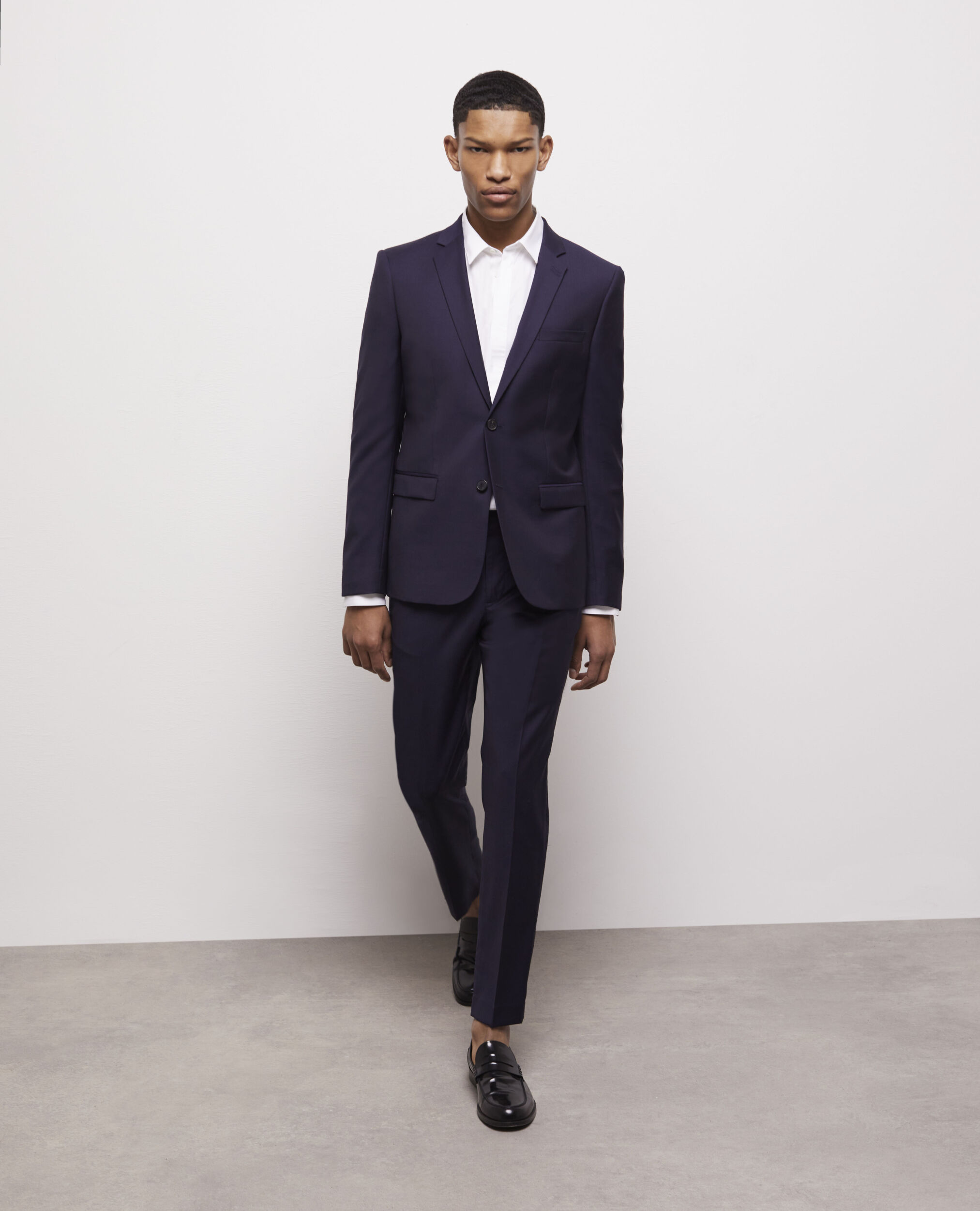 Black and blue outlet suit jacket