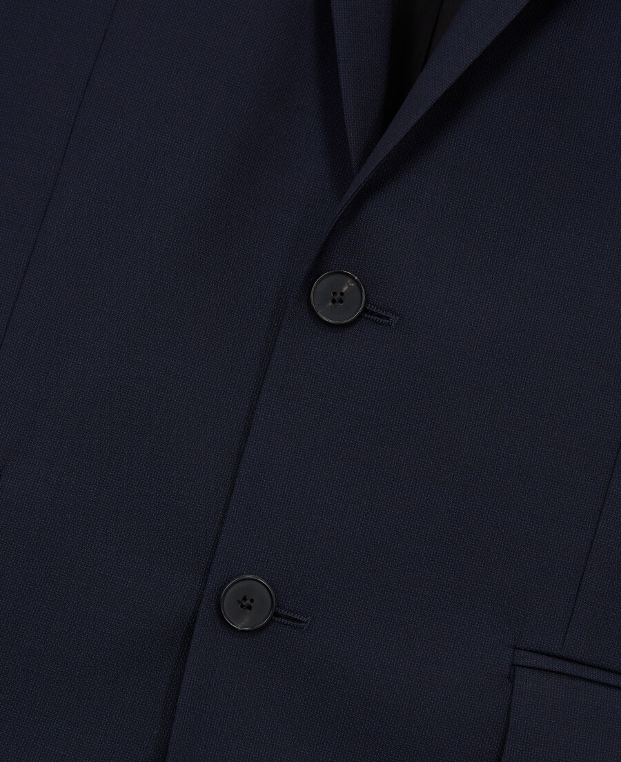 veste de costume bleu marine