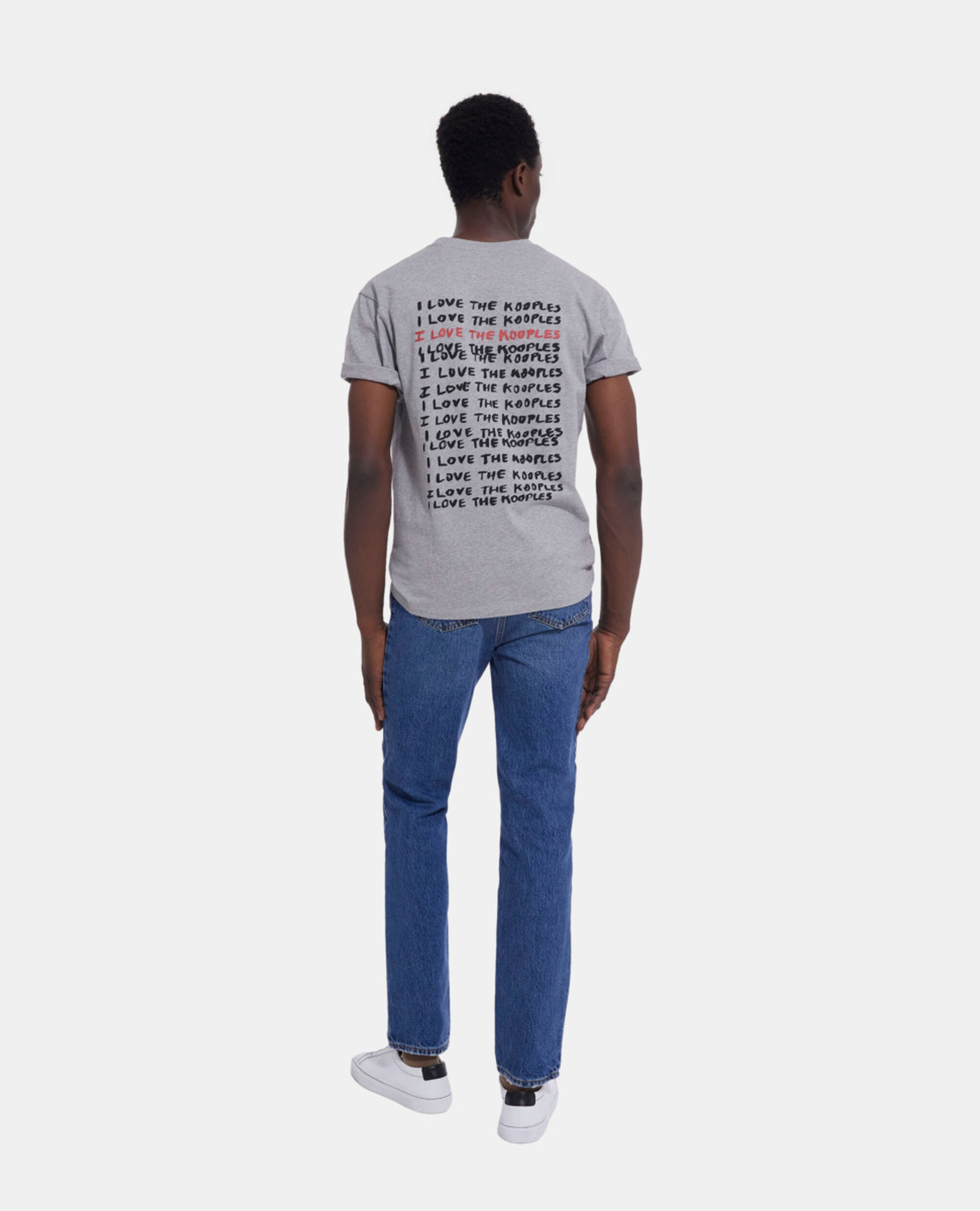 Camiseta I Love Kooples gris, GREY MELANGE, hi-res image number null