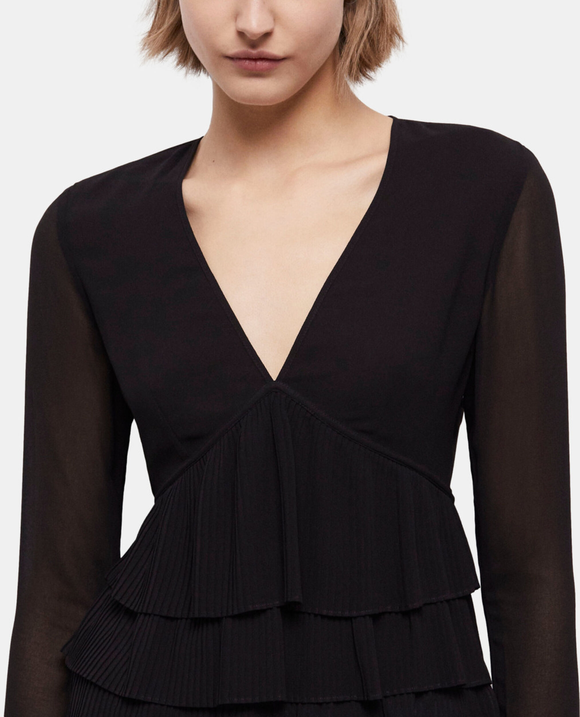 Black blouse, BLACK, hi-res image number null