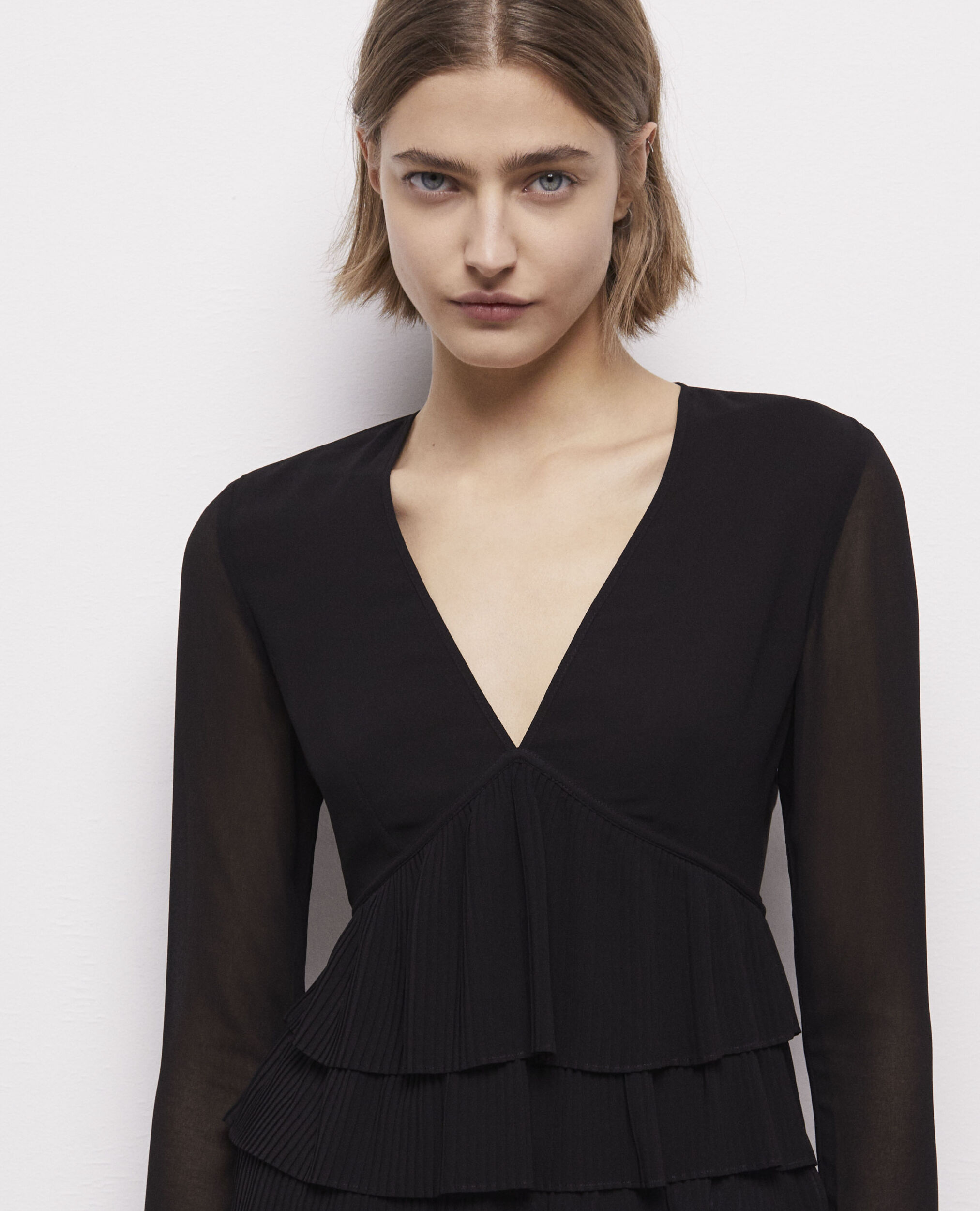 Black blouse, BLACK, hi-res image number null