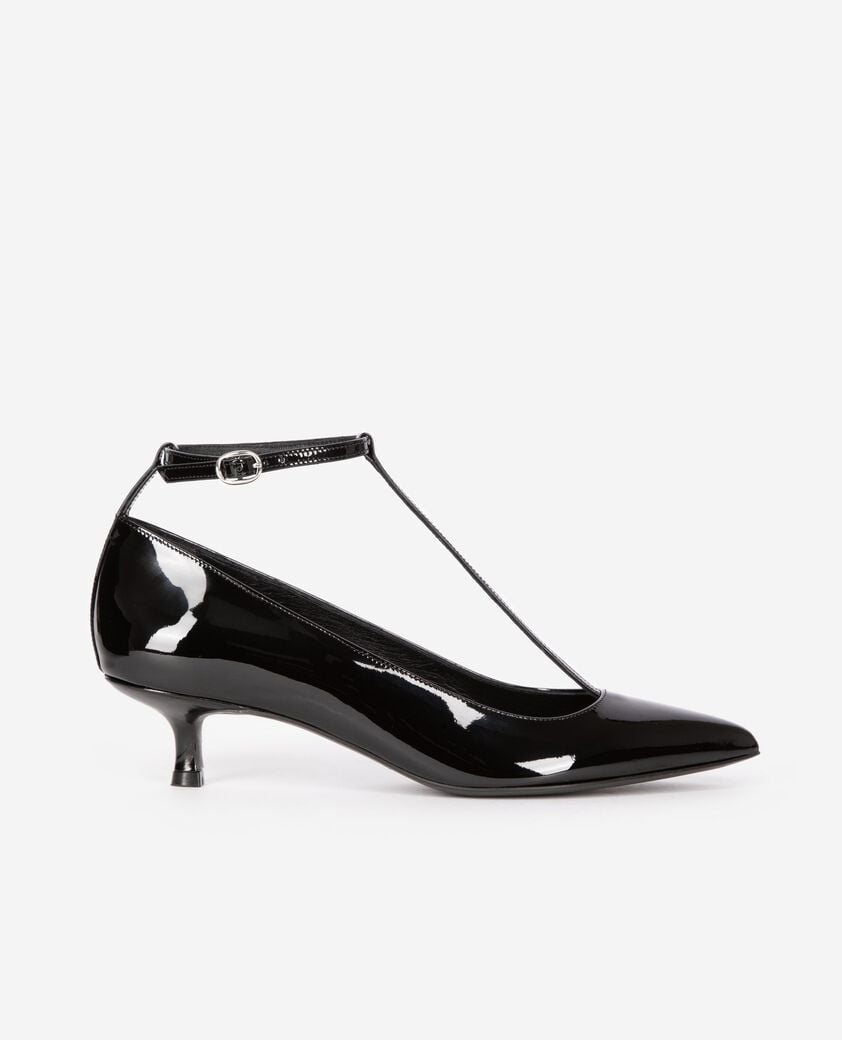 The Kooples FEMME BLACK escarpins à talons avec bride noirs
