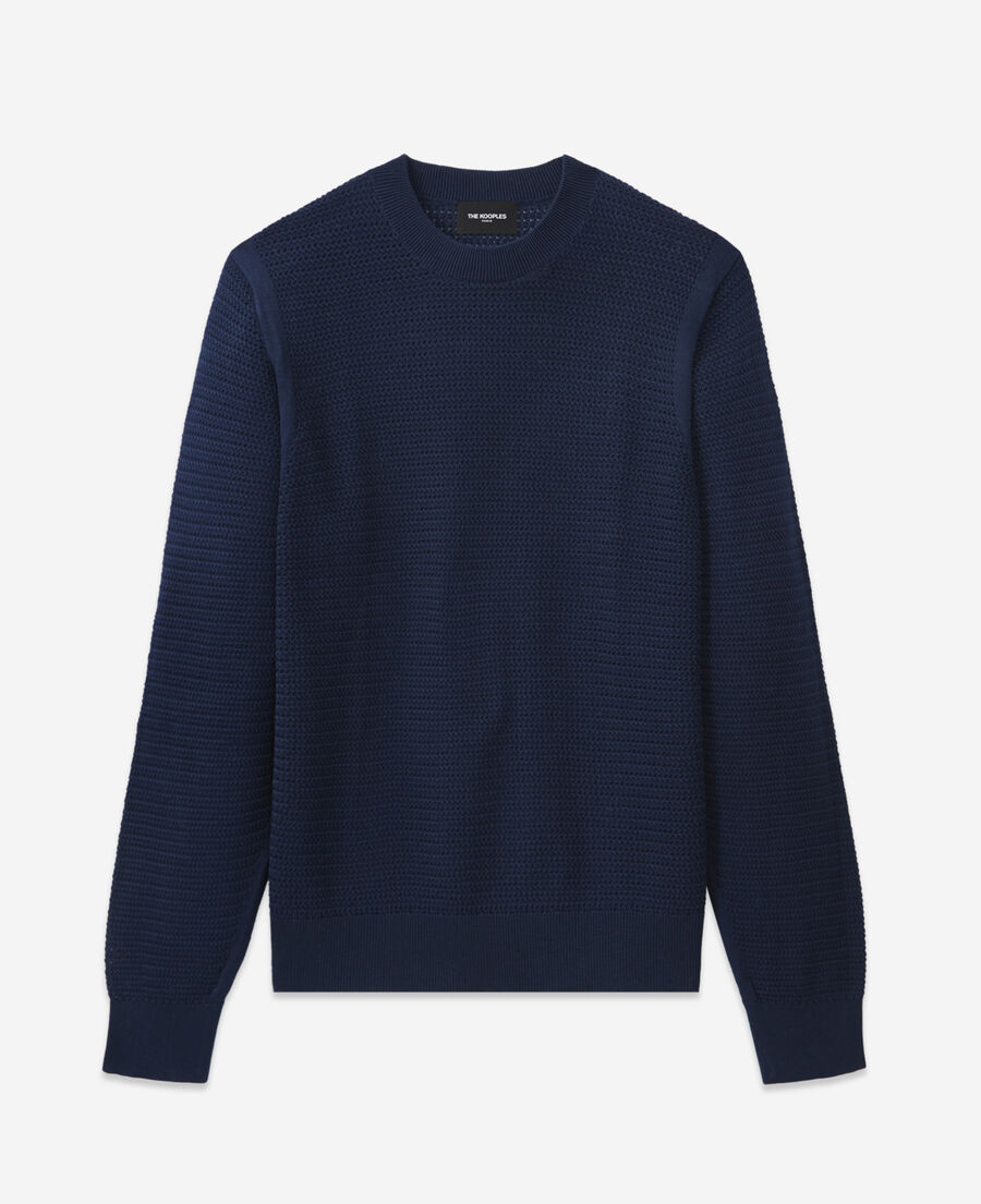 navy cotton sweater